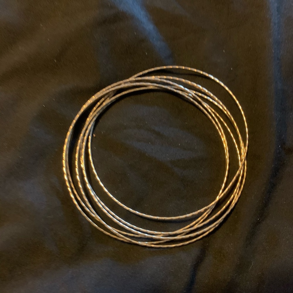 Silver bangles